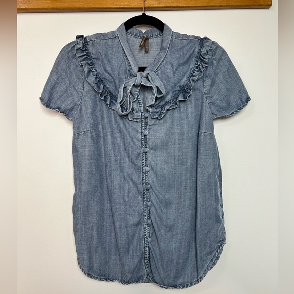 Stetson Blouse with Ruffle and Bow size Small - Picture 4 of 7